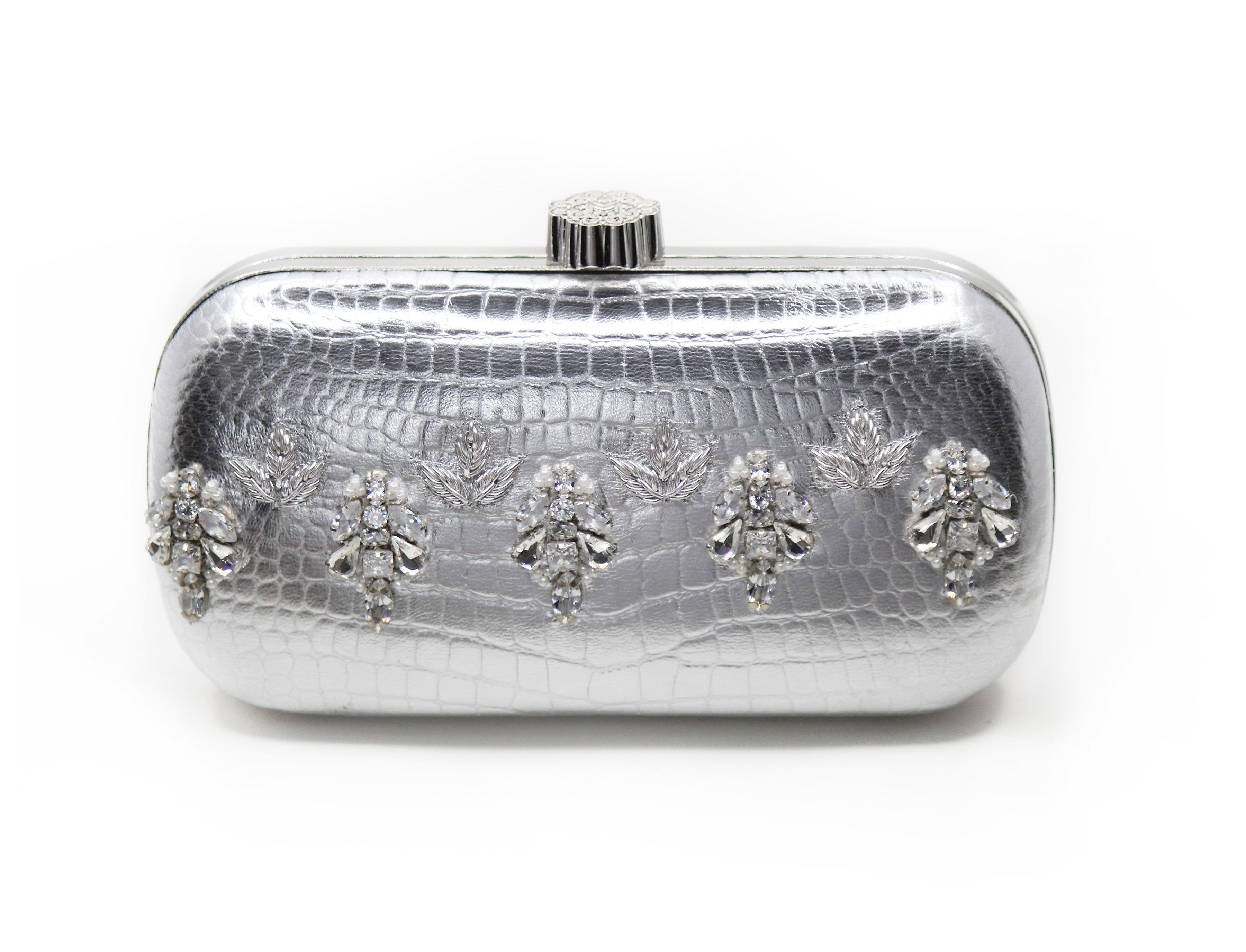 ALINA Silver - handmade artisan clutches by MINZA