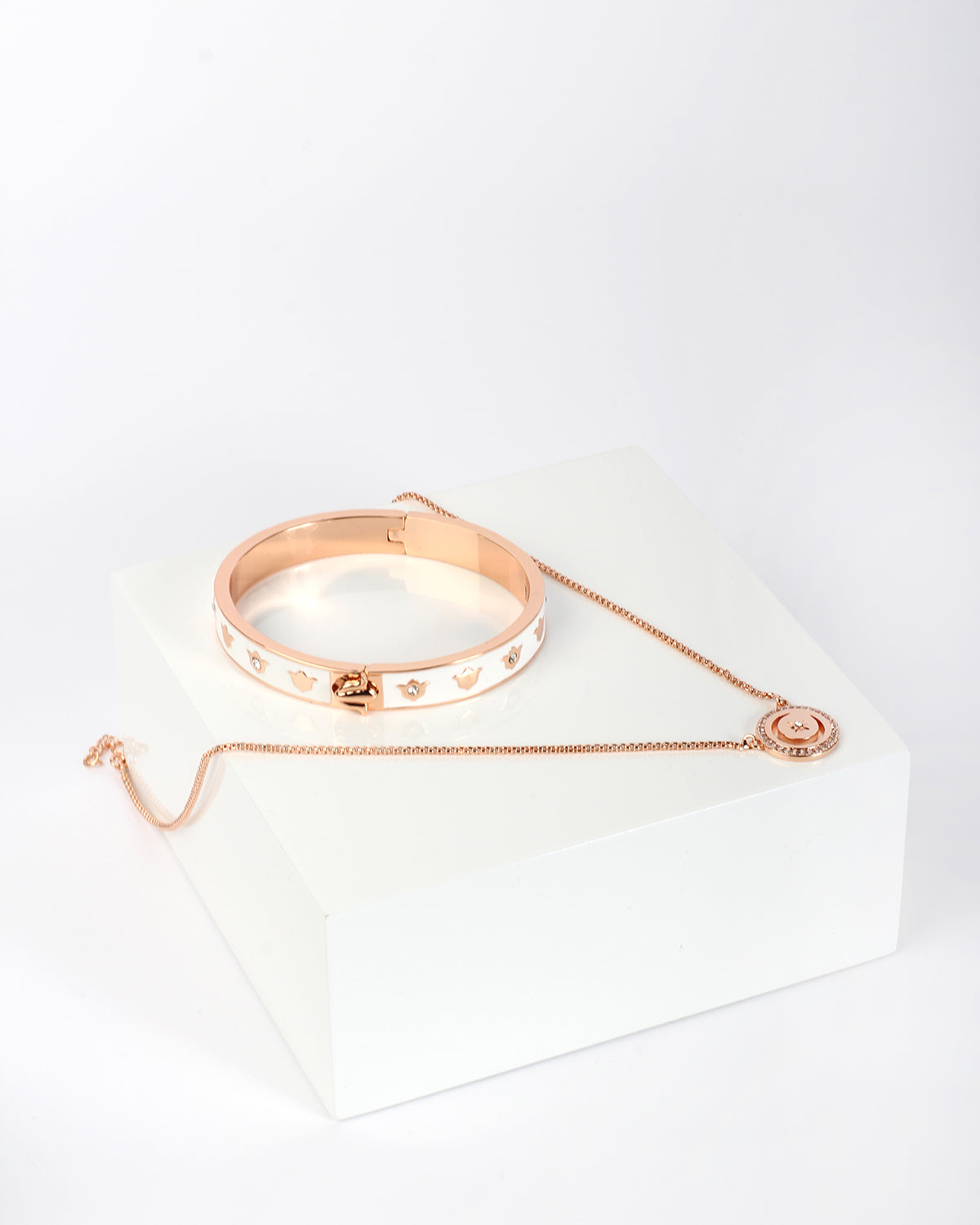 NADIA Moon Rose Gold Necklace
